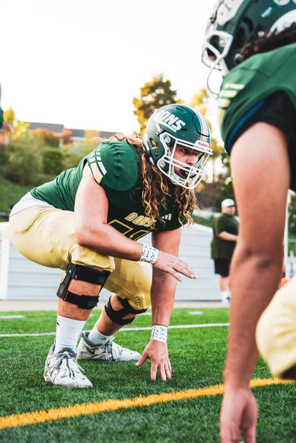 Johnston sets up for a play. Image Courtesy of: Malachi Johnston