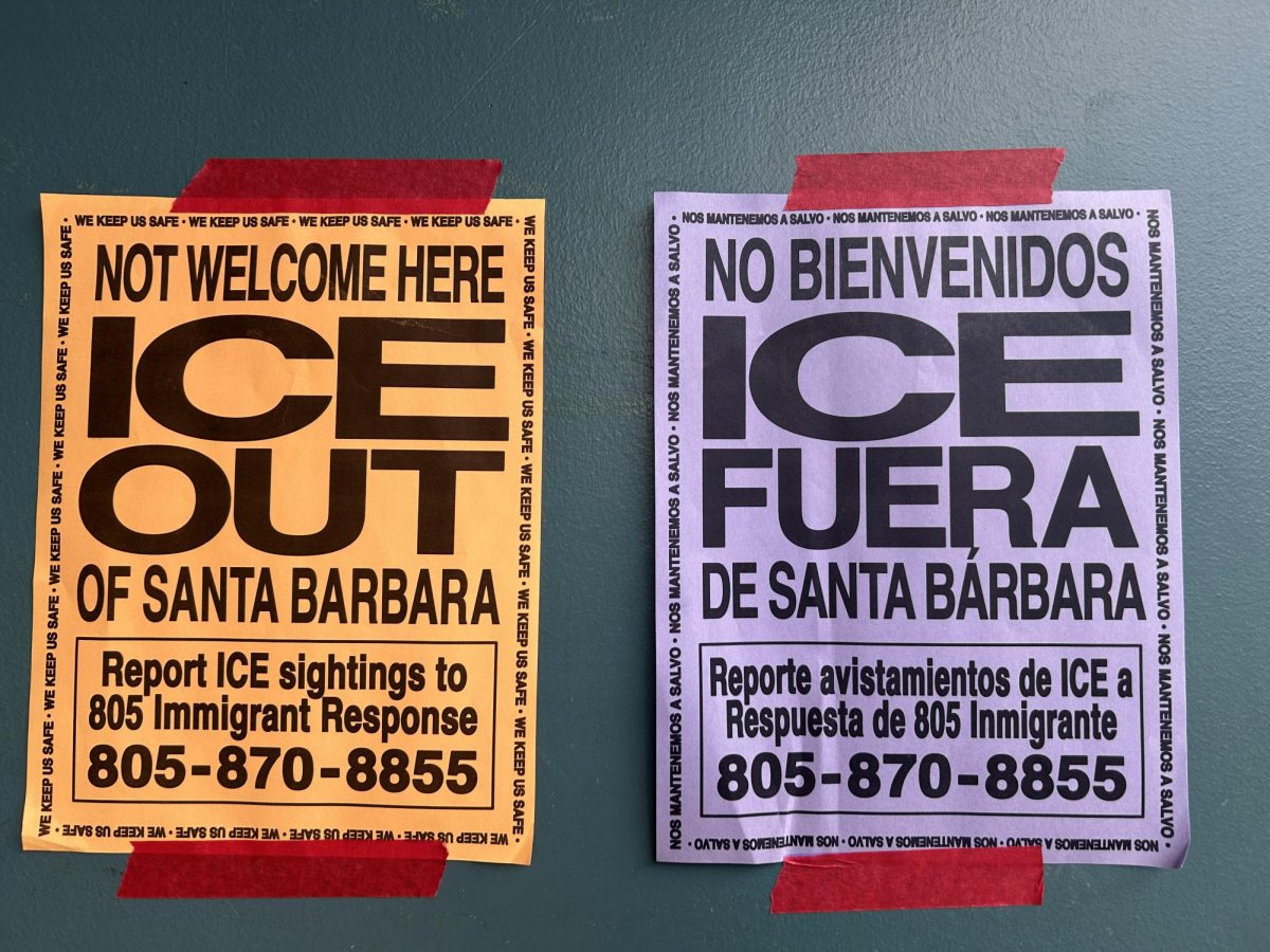 With an increasing ICE presence in Santa Barbara,  locals are asked to report any ICE activity they see in the area. Image Credit: Ethan Maday
