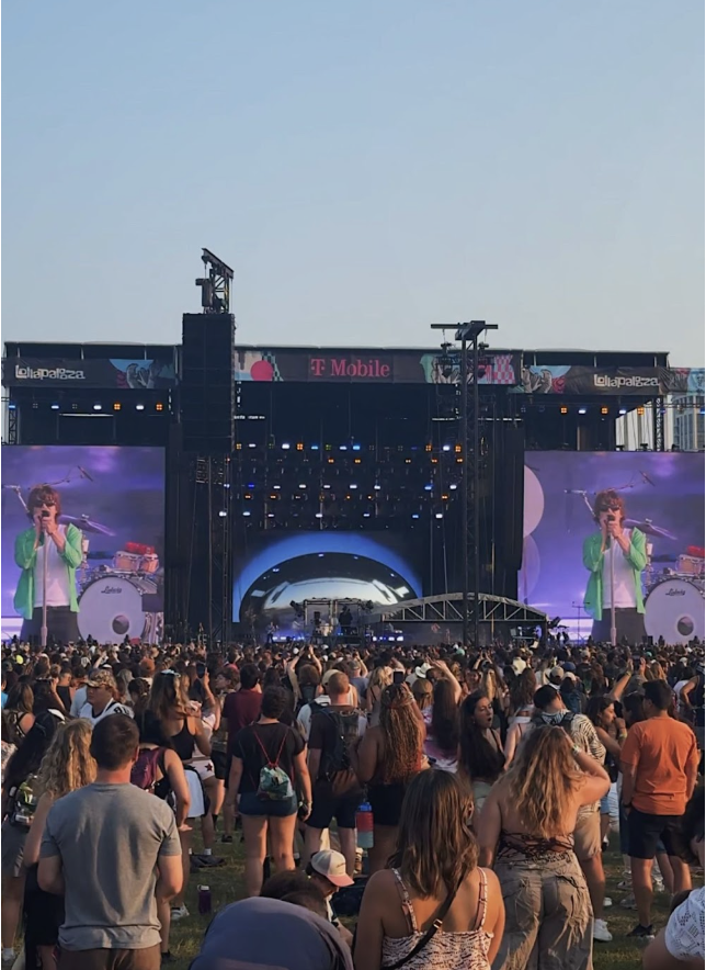 Djo performing his newest album, The Crux, at Lollapalooza Music Festival in Chicago this summer.
Image courtesy of Mary Padden-Rubin.
