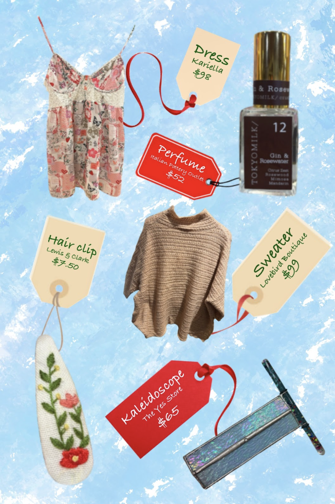Just a few of the local gifts featured at small businesses across downtown Santa Barbara.
Image credit: Marley Bernsen
