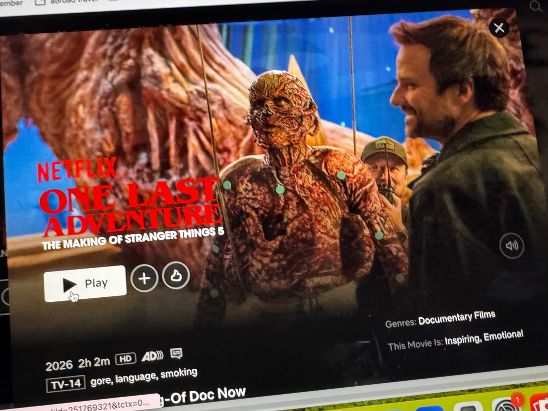 Stranger Things on Netflix. Photo by Fianna Peterson