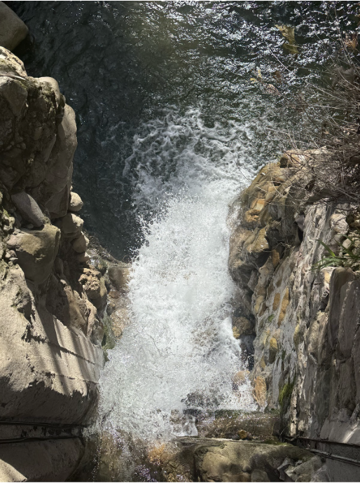 Caption: Mission Creek overflows because of the winter break storm
Image Credit: Micah Fore
