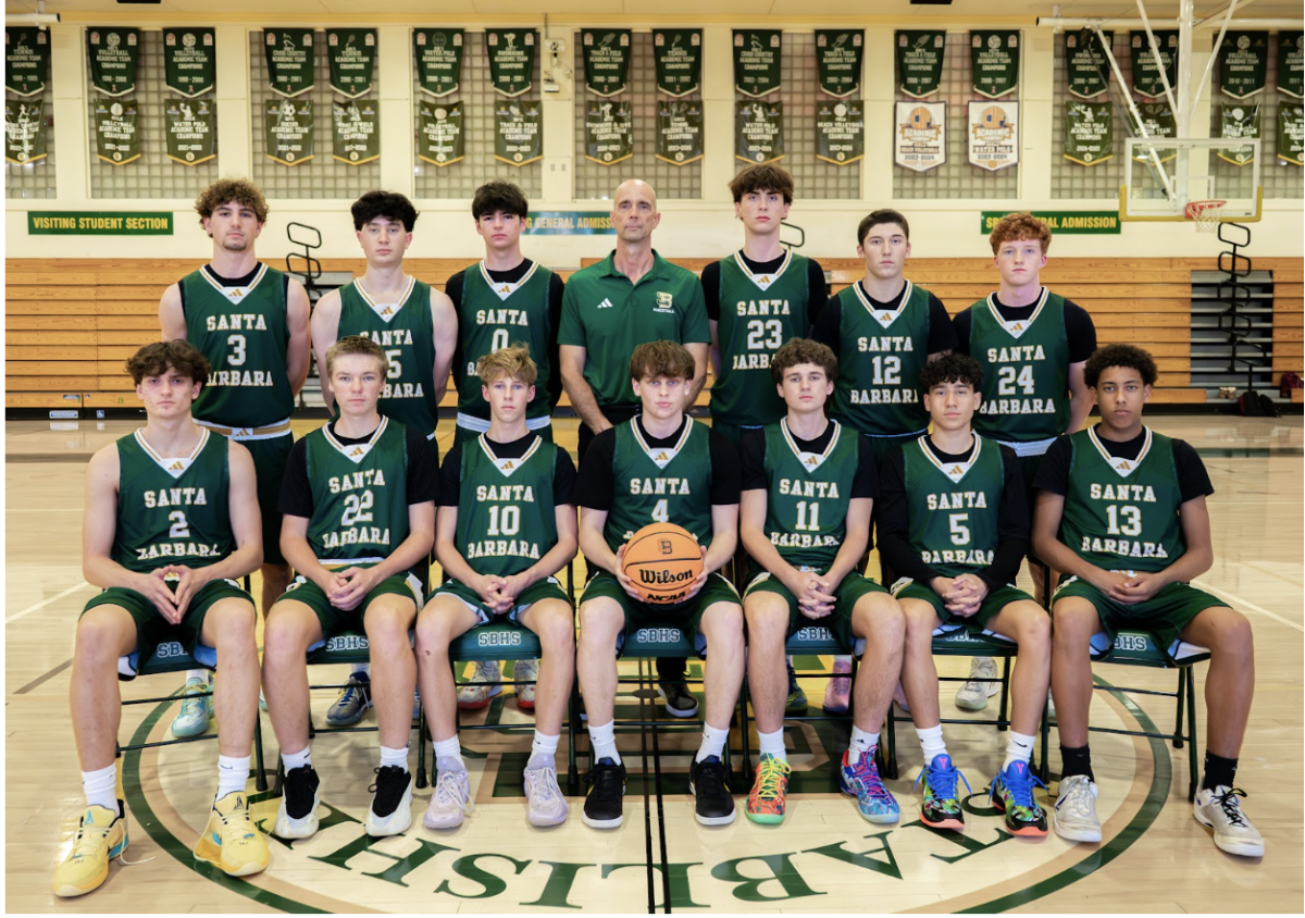 Santa Barbara High School boys varsity pose for media day.
Photo Credit: Greg Zuffelato
