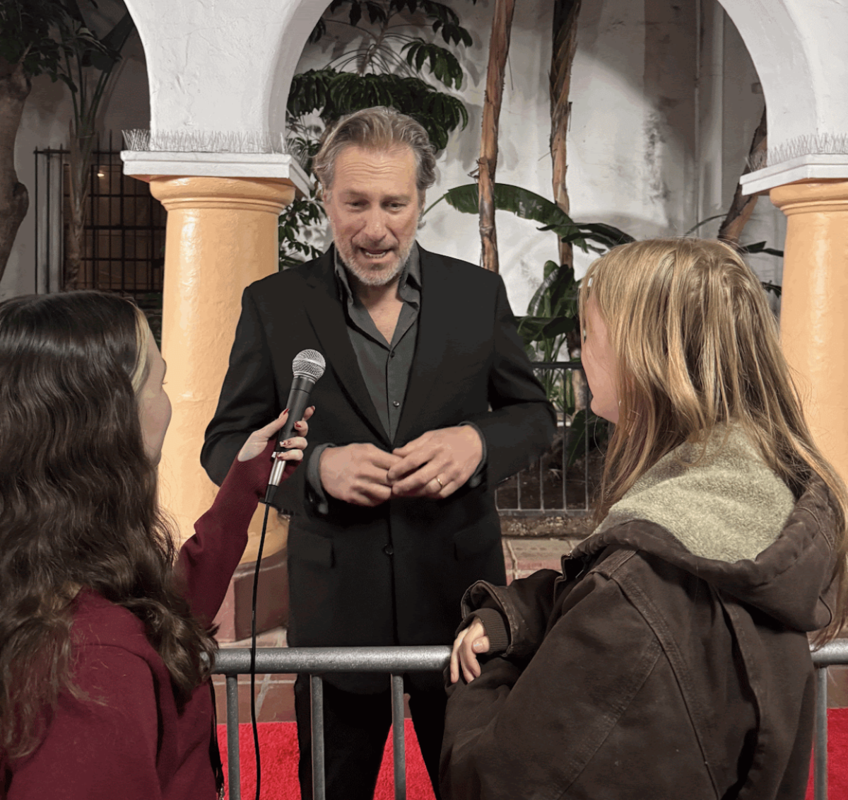 The Forge interviewing John Corbett at SBIFF 2026. Image Credit: Lily Schumacher
