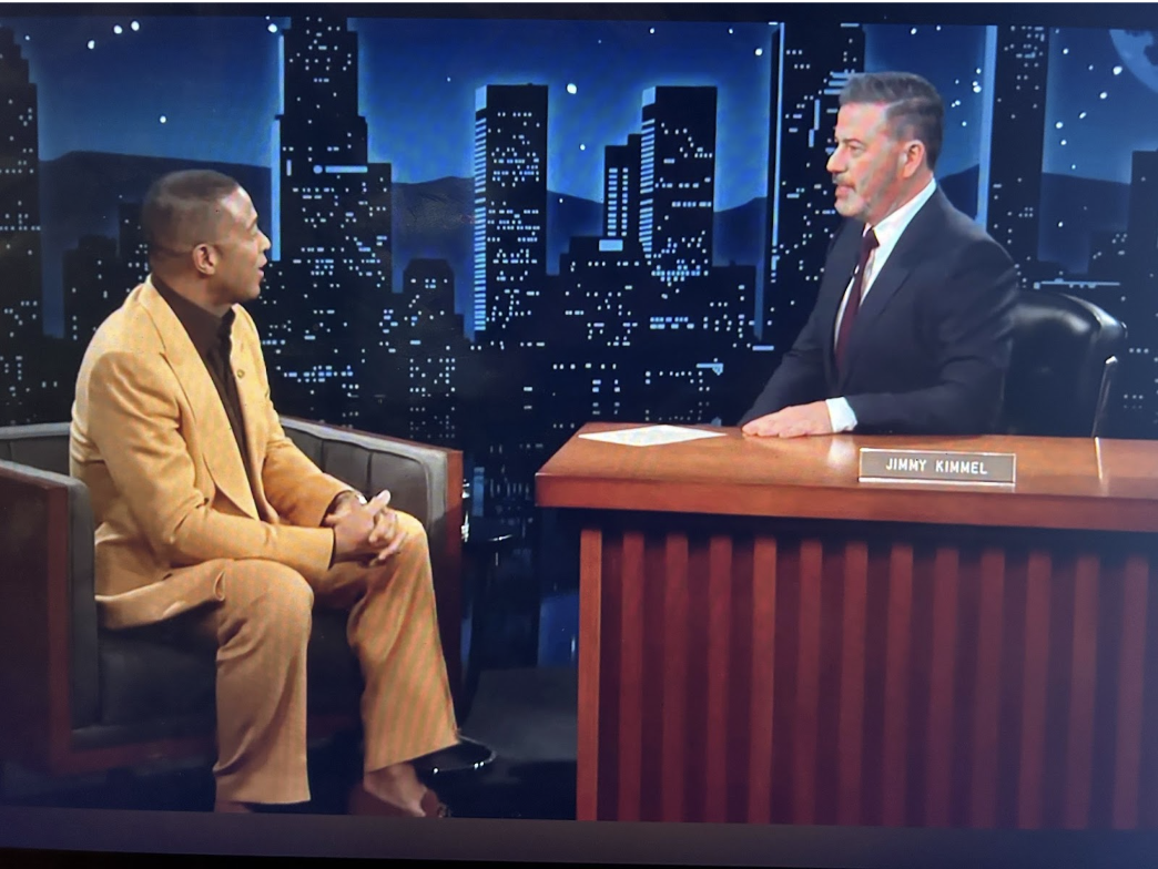 Late show host Jimmy Kimmel—who’s show was suspended following comments regarding Charlie Kirk’s death—sits with Don Lemon, another journalist in the hot seat of investigations. Photo credit: Ethan Maday.