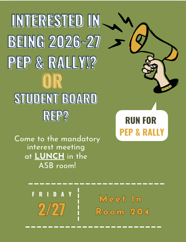 Want to Join Pep & Rally at ASB or be a Student Board Rep?