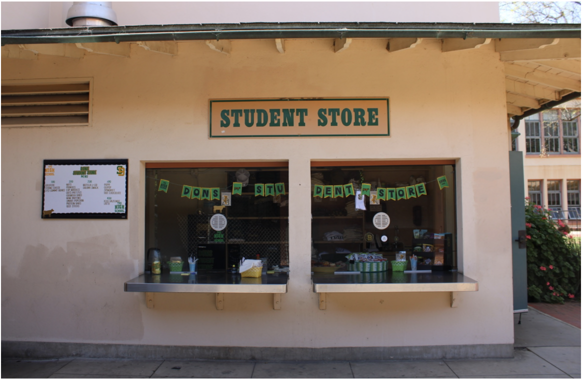 Front view of the Student Store being open for students and teachers during lunch hours. Image Credit: Annabelle Tiller