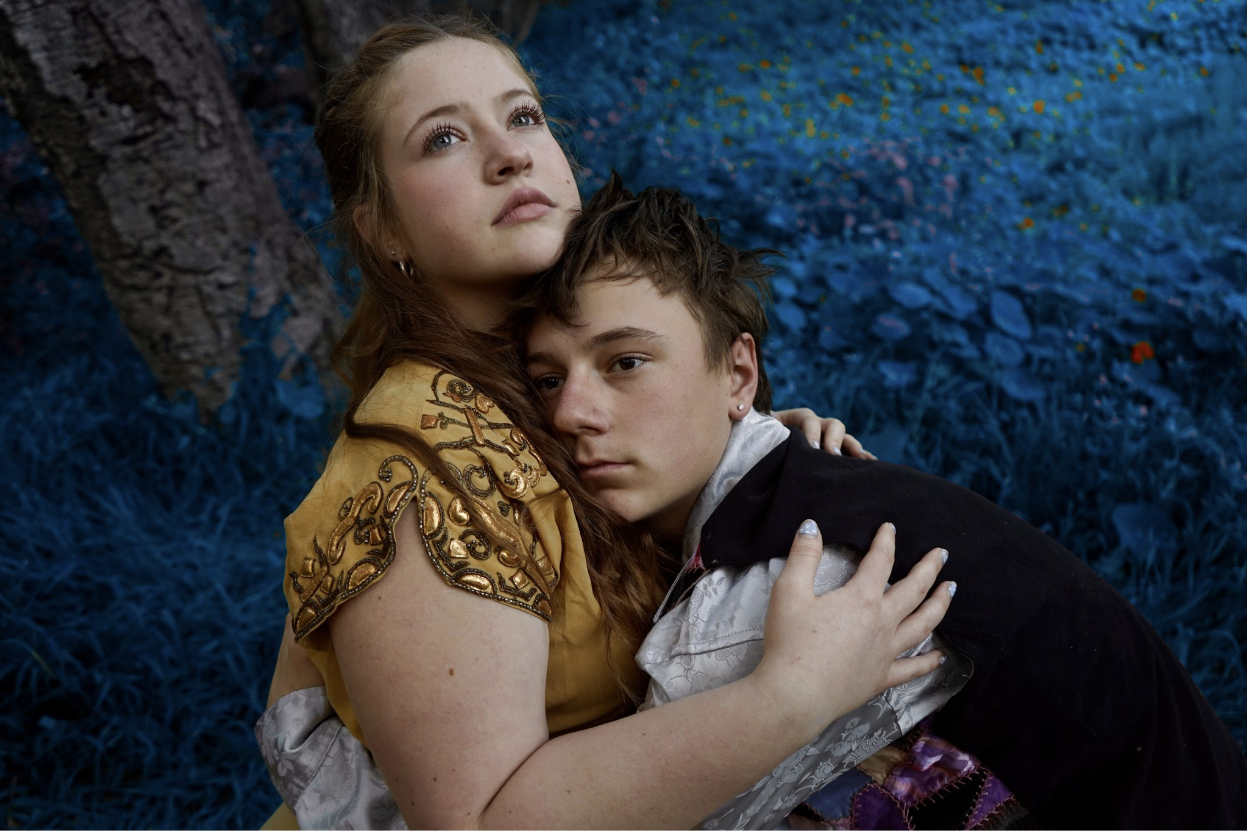 Two lovers, Hermia and Lysander, in the forest
Image credit: Riley Rodarte
