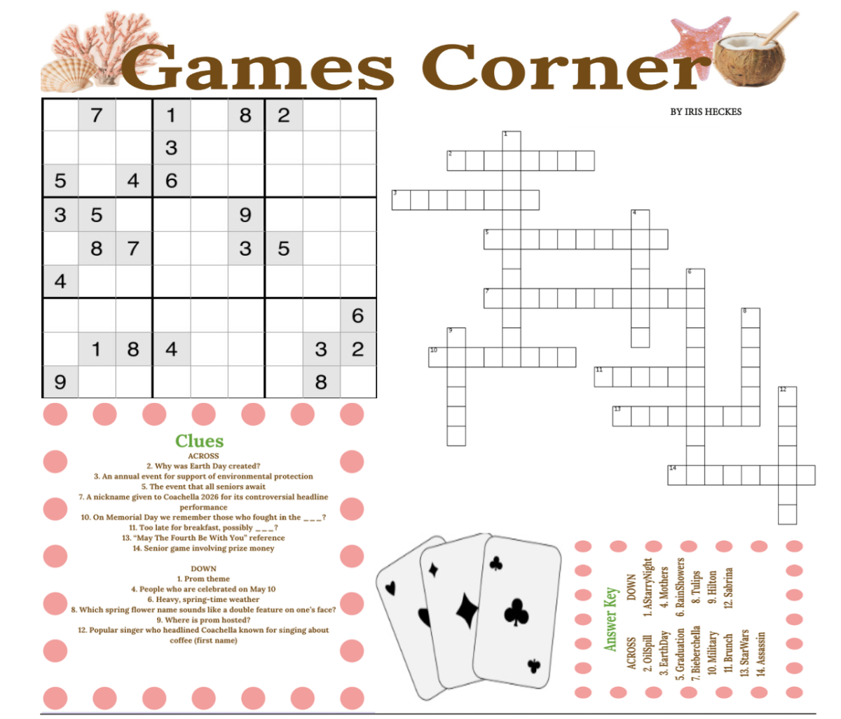 Crossword and Sudoku Answer Key