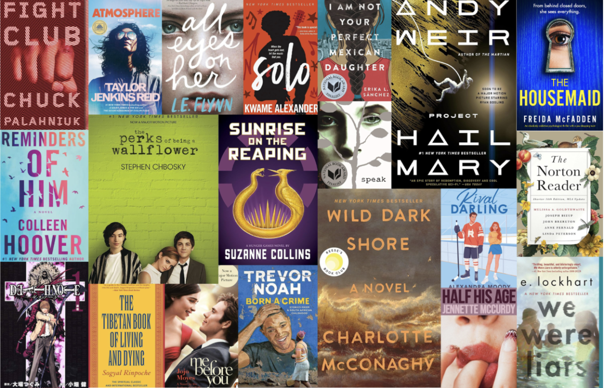 SBHS students’ most talked-about books of the school year. Image Credit: Annabelle Tiller